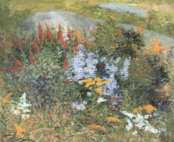 John Leslie Breck Rock Garden at Giverny France oil painting art